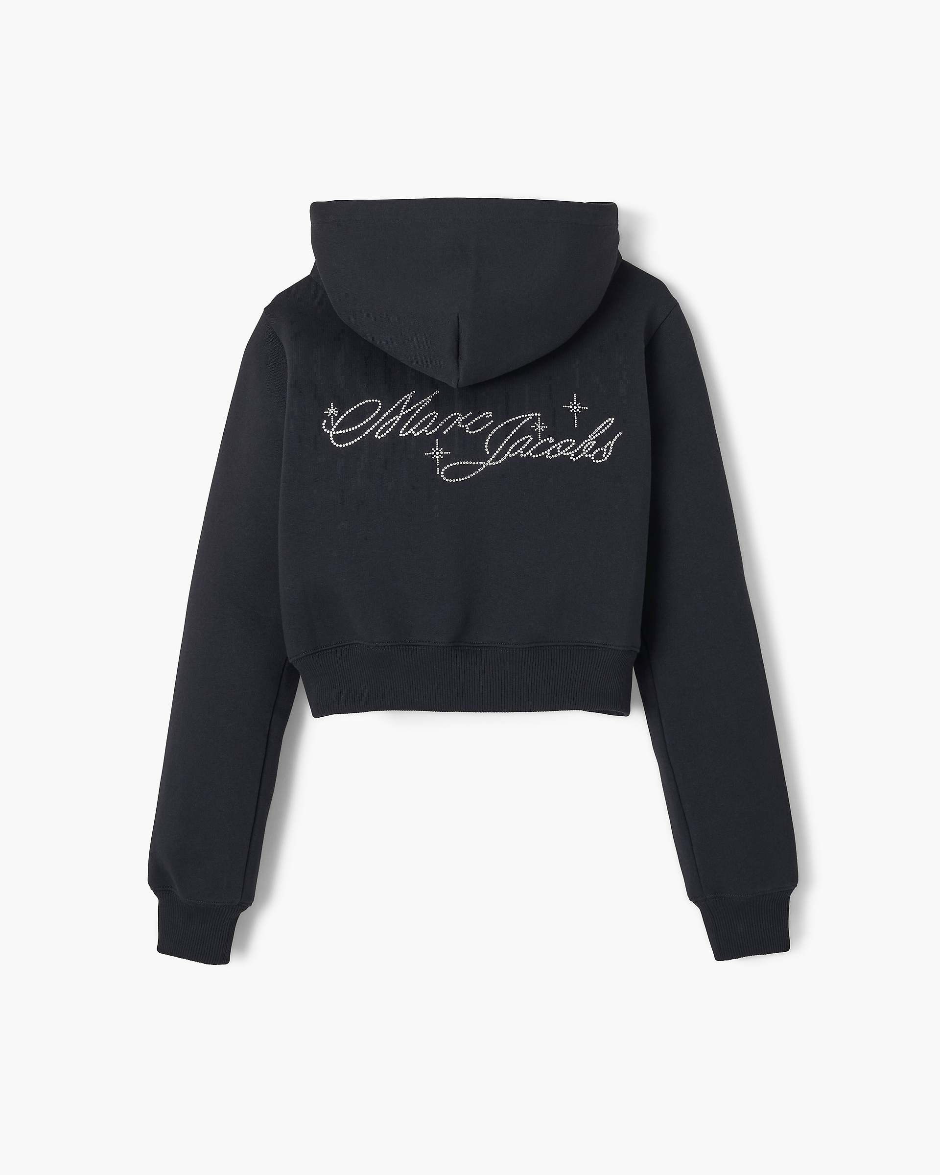Charm Cropped Hoodie - Black | Marc Jacobs on sale