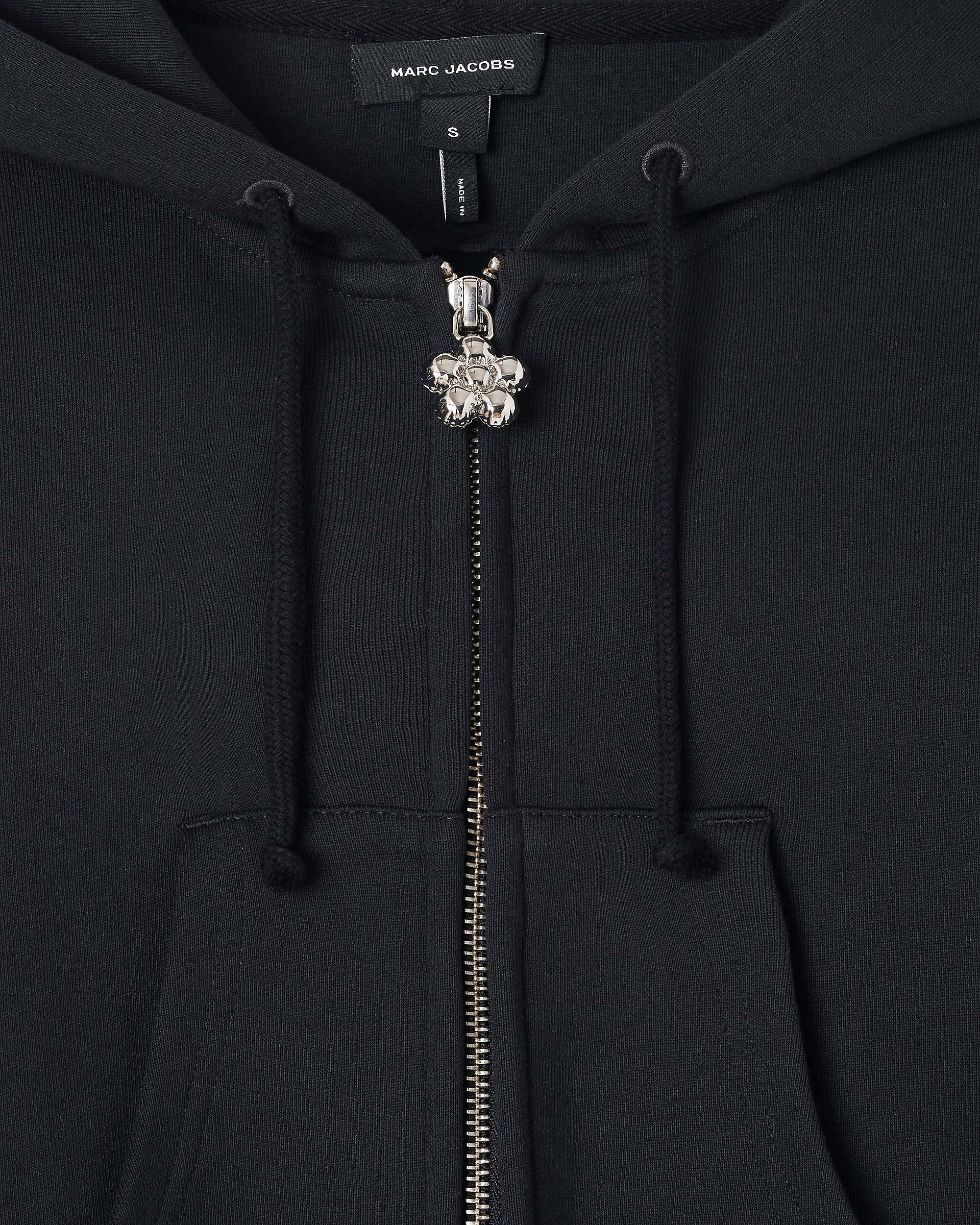 Charm Cropped Hoodie - Black | Marc Jacobs on sale
