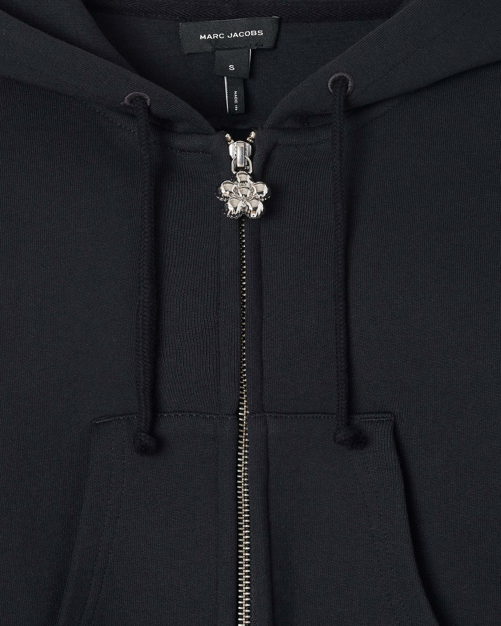 Charm Cropped Hoodie - Black | Marc Jacobs on sale