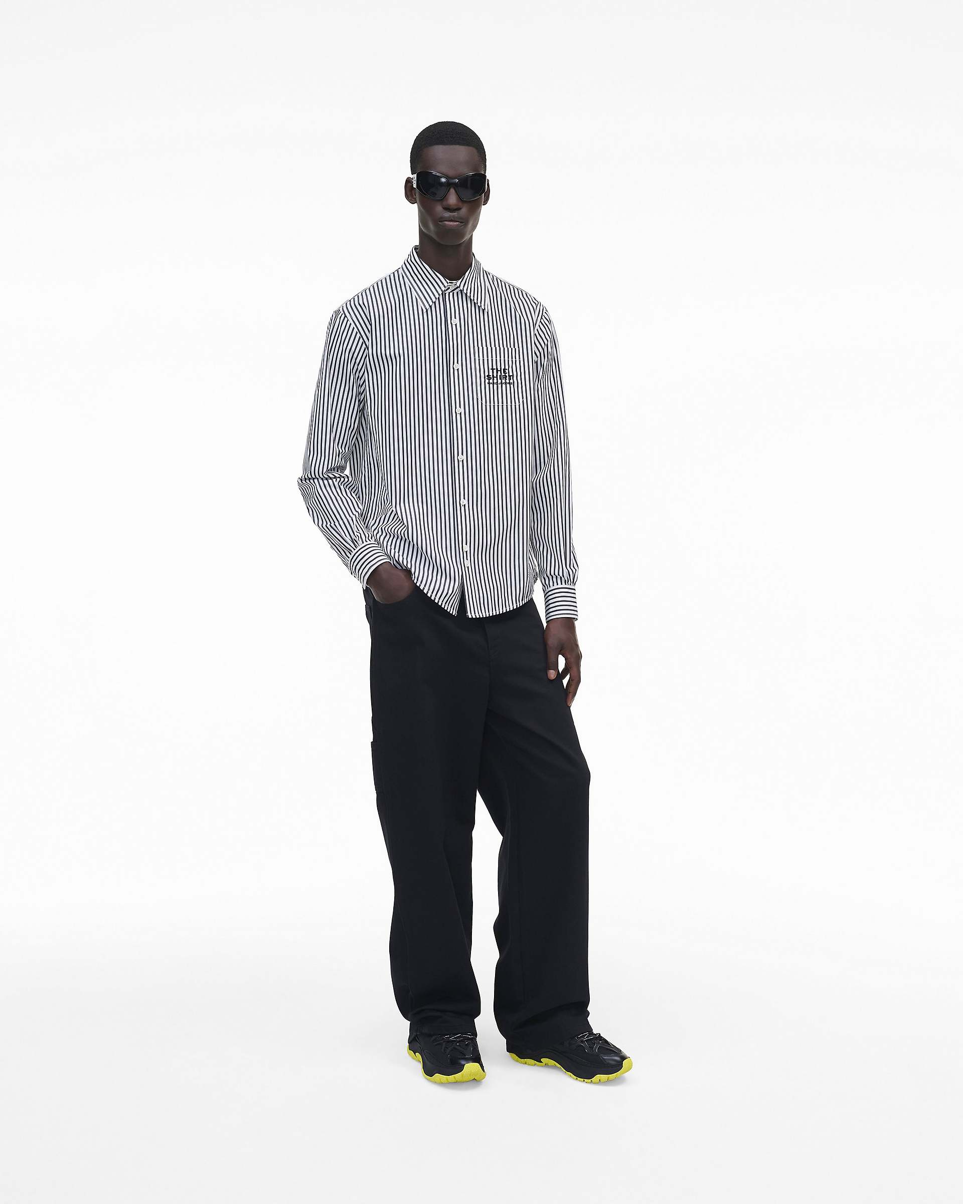 The Striped Shirt - Black/White | Marc Jacobs online