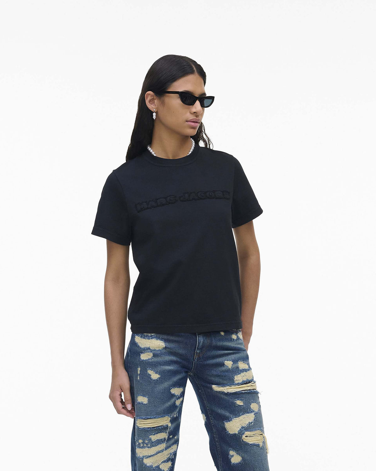 The Logo Baby Tee - Black | Marc Jacobs discount