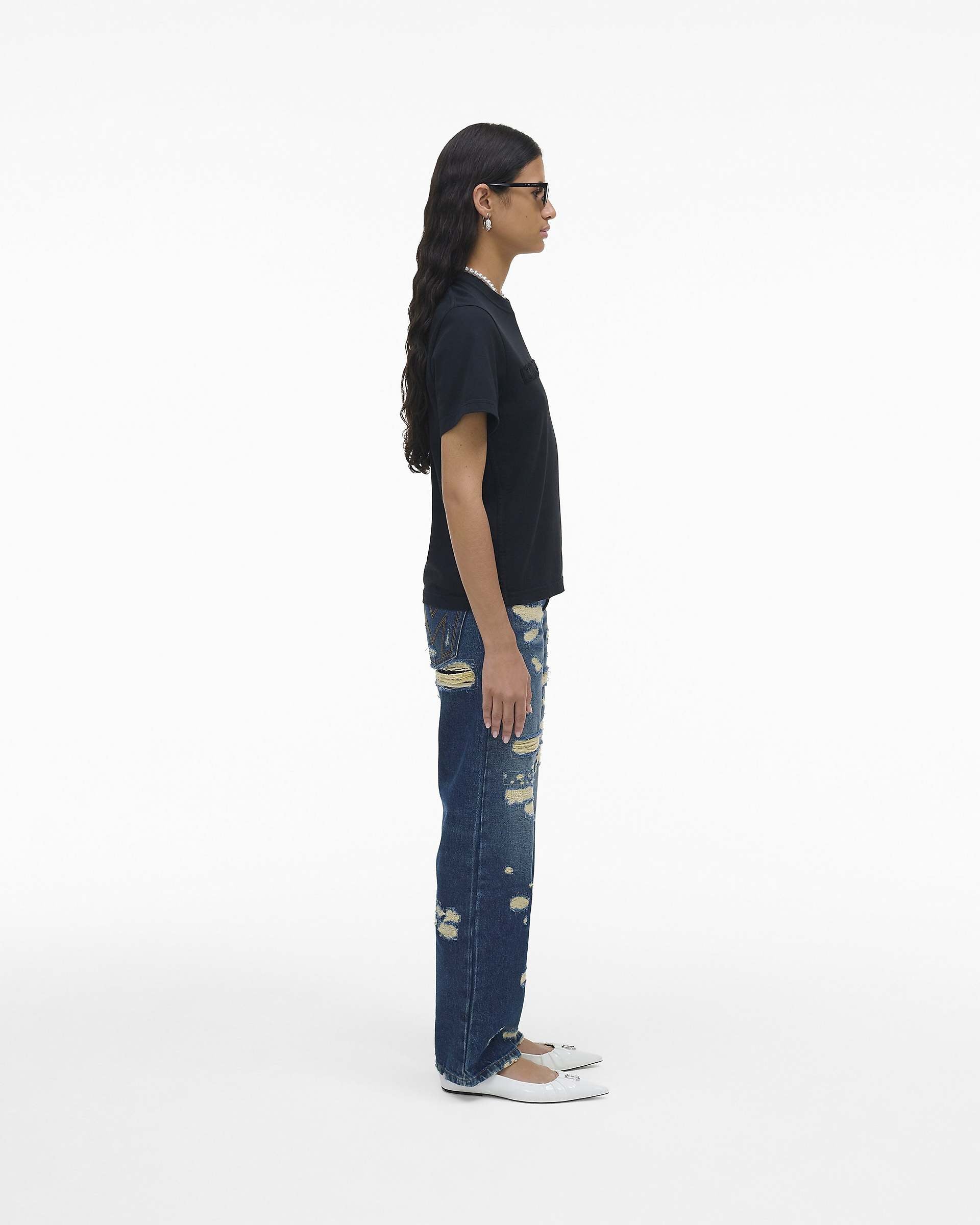 The Logo Baby Tee - Black | Marc Jacobs discount