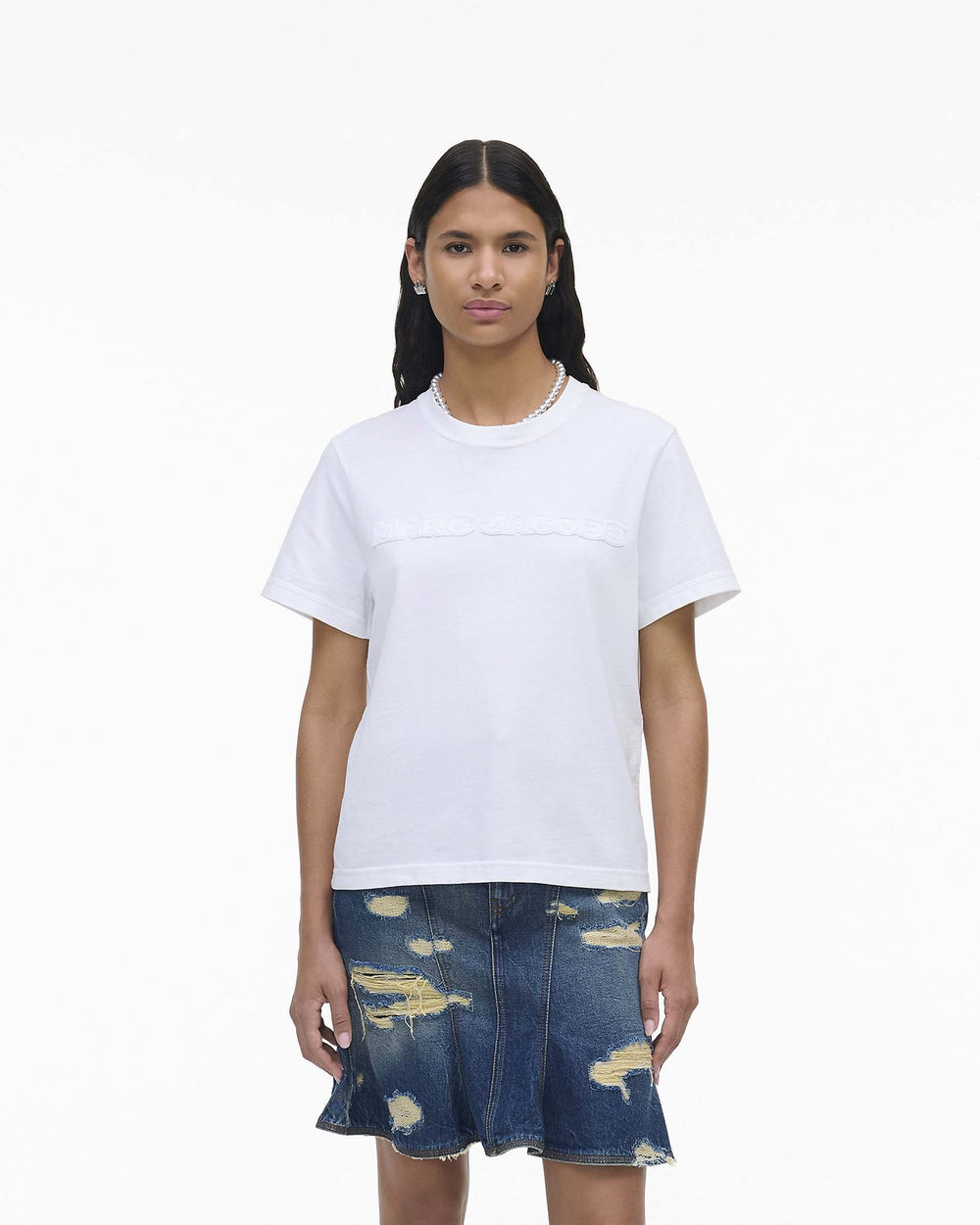 The Logo Baby Tee - White | Marc Jacobs online