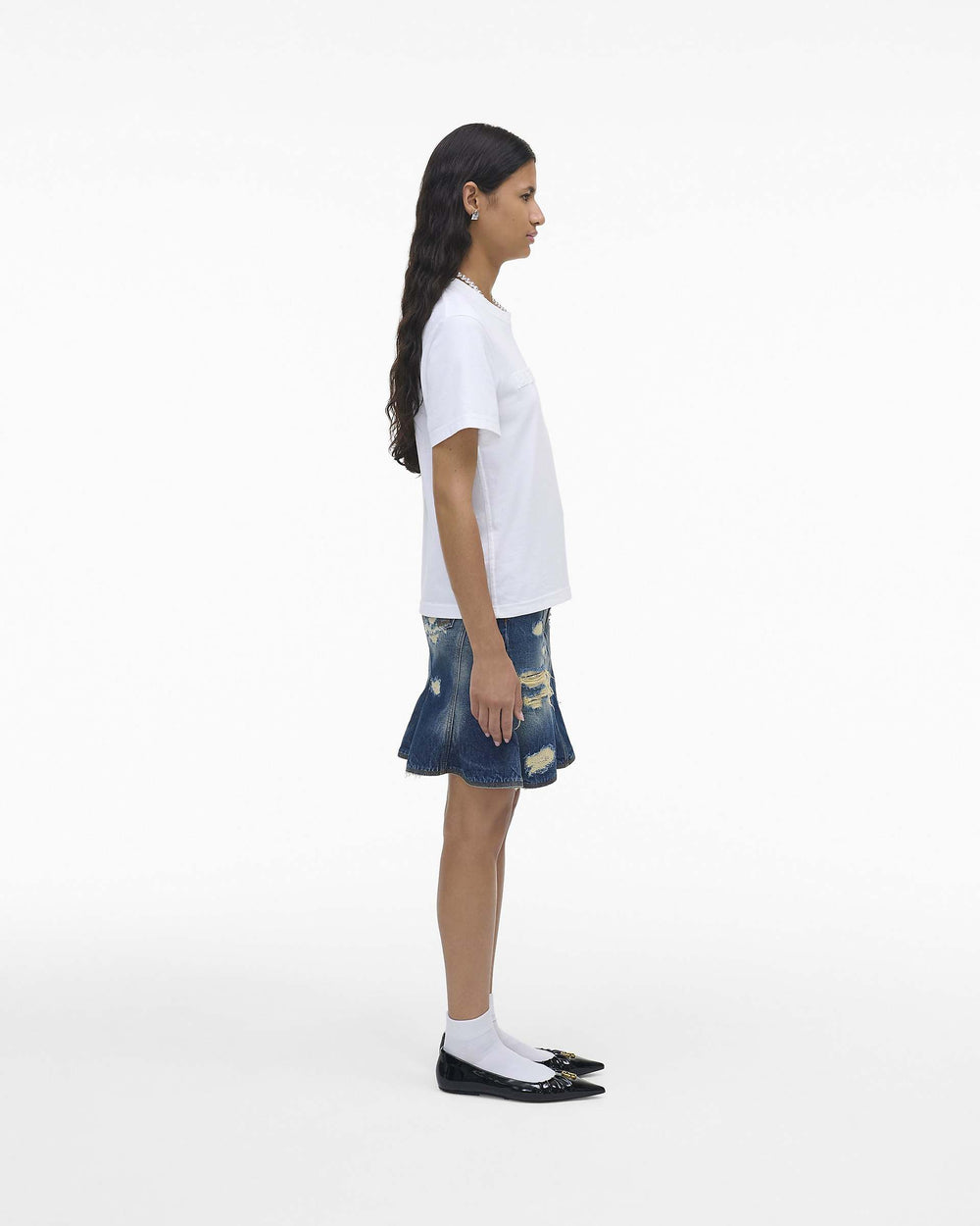 The Logo Baby Tee - White | Marc Jacobs online