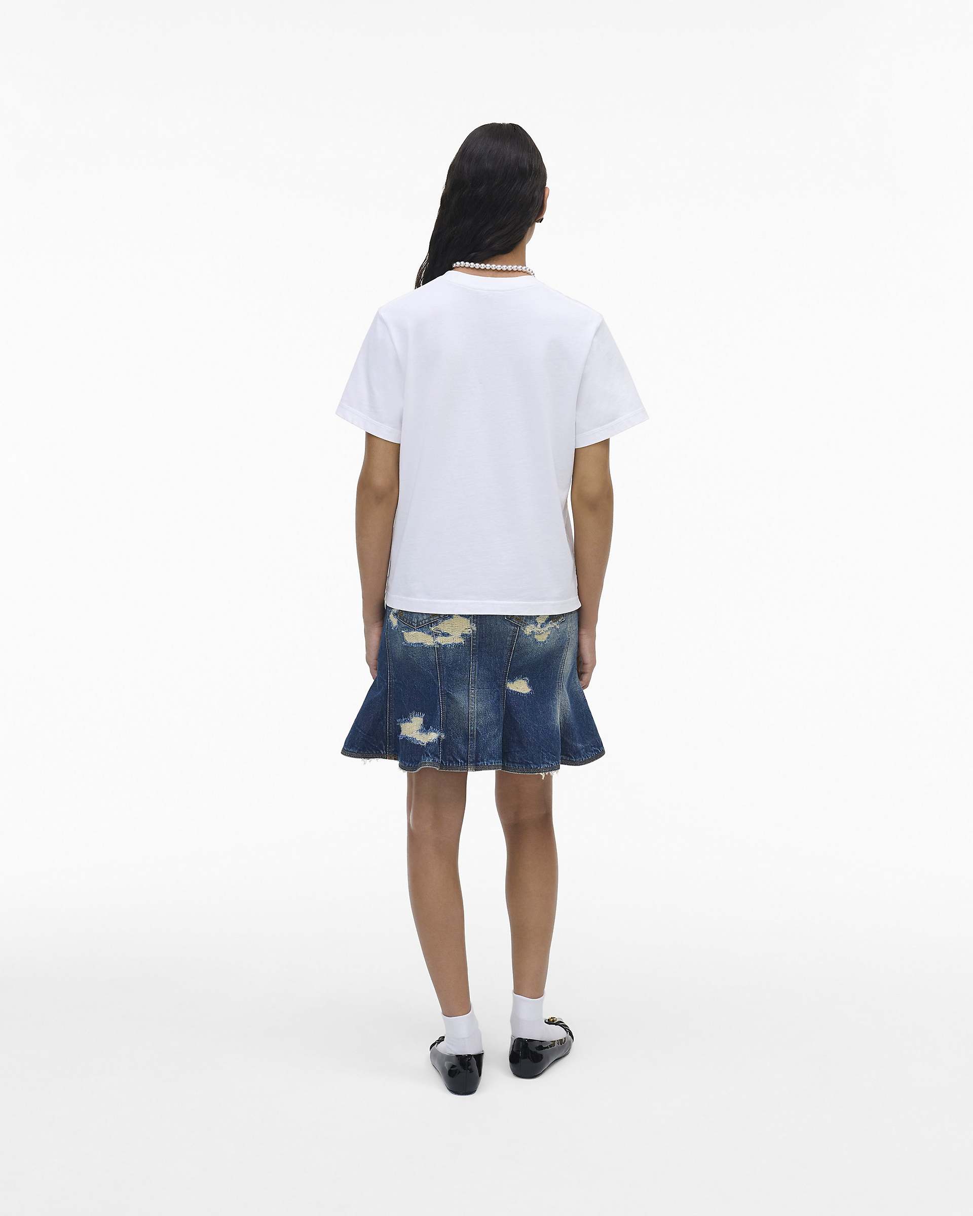 The Logo Baby Tee - White | Marc Jacobs online
