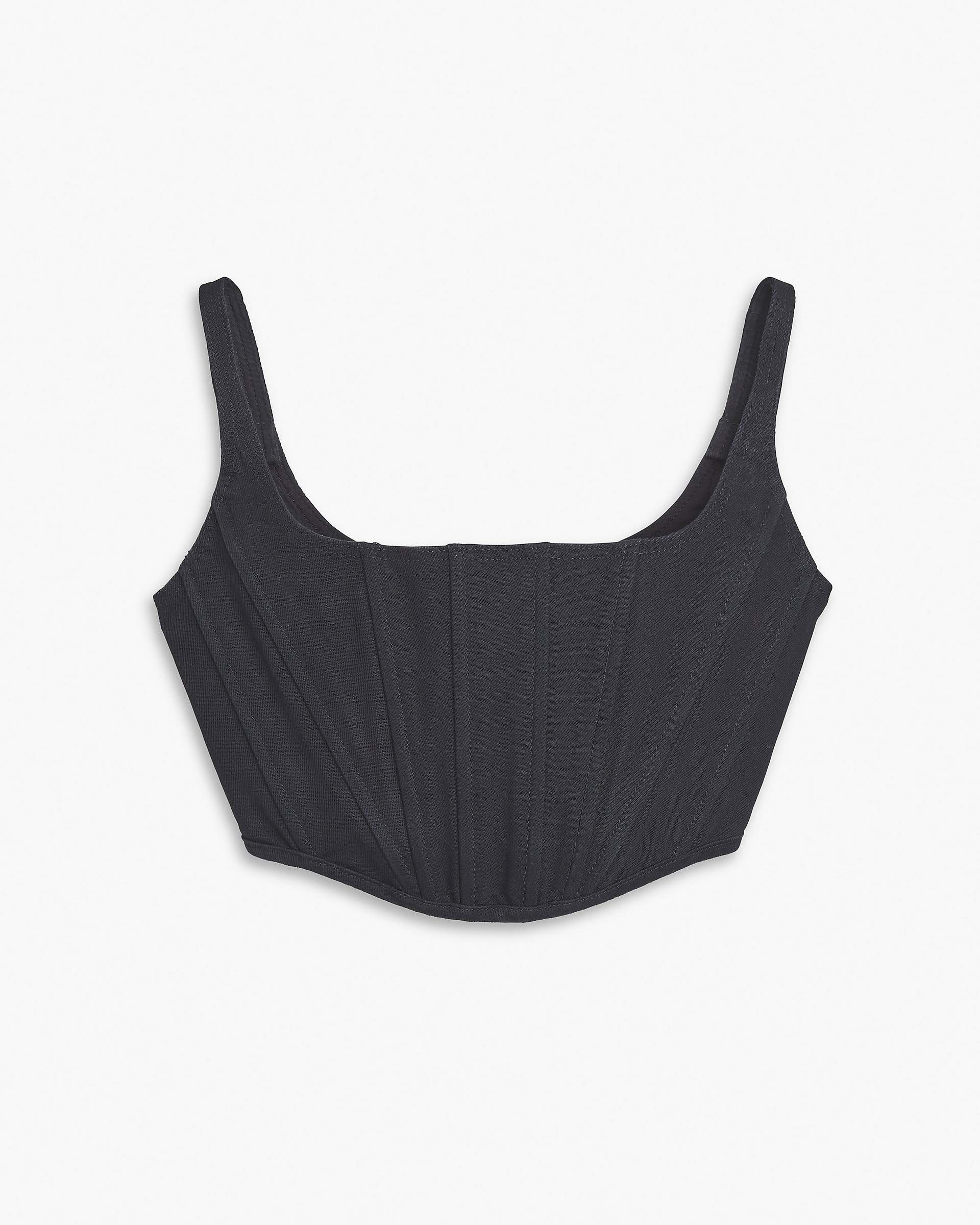 The Denim Bustier - Black | Marc Jacobs on sale