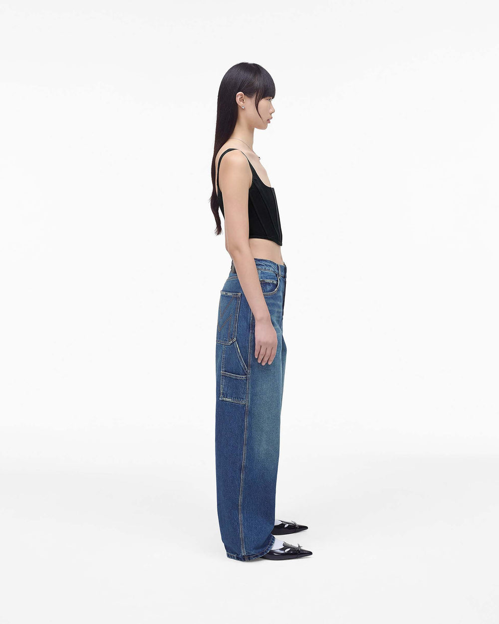 The Denim Bustier - Black | Marc Jacobs on sale