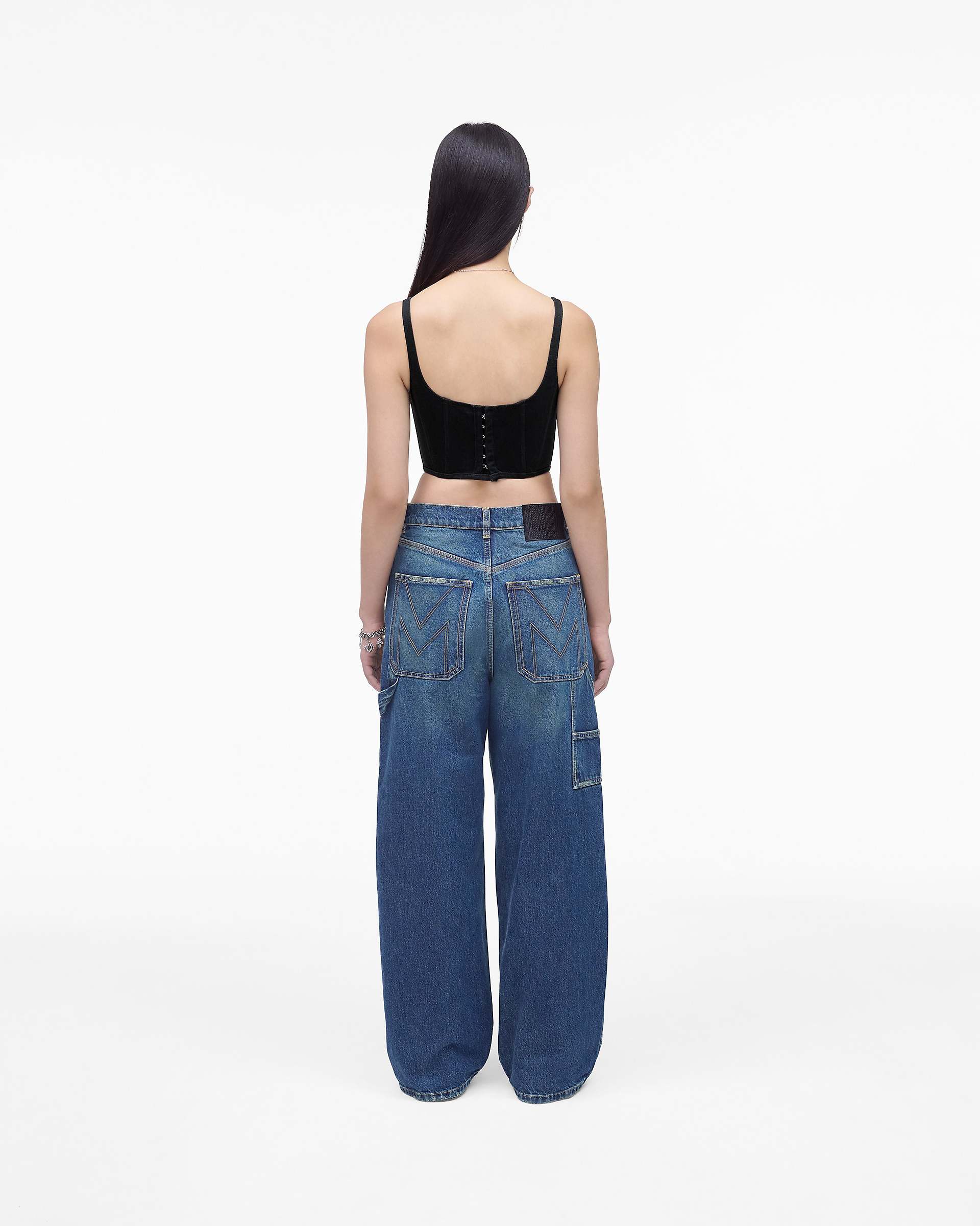 The Denim Bustier - Black | Marc Jacobs on sale