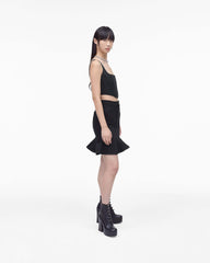 The Fluted Mini Skirt - Black | Marc Jacobs US