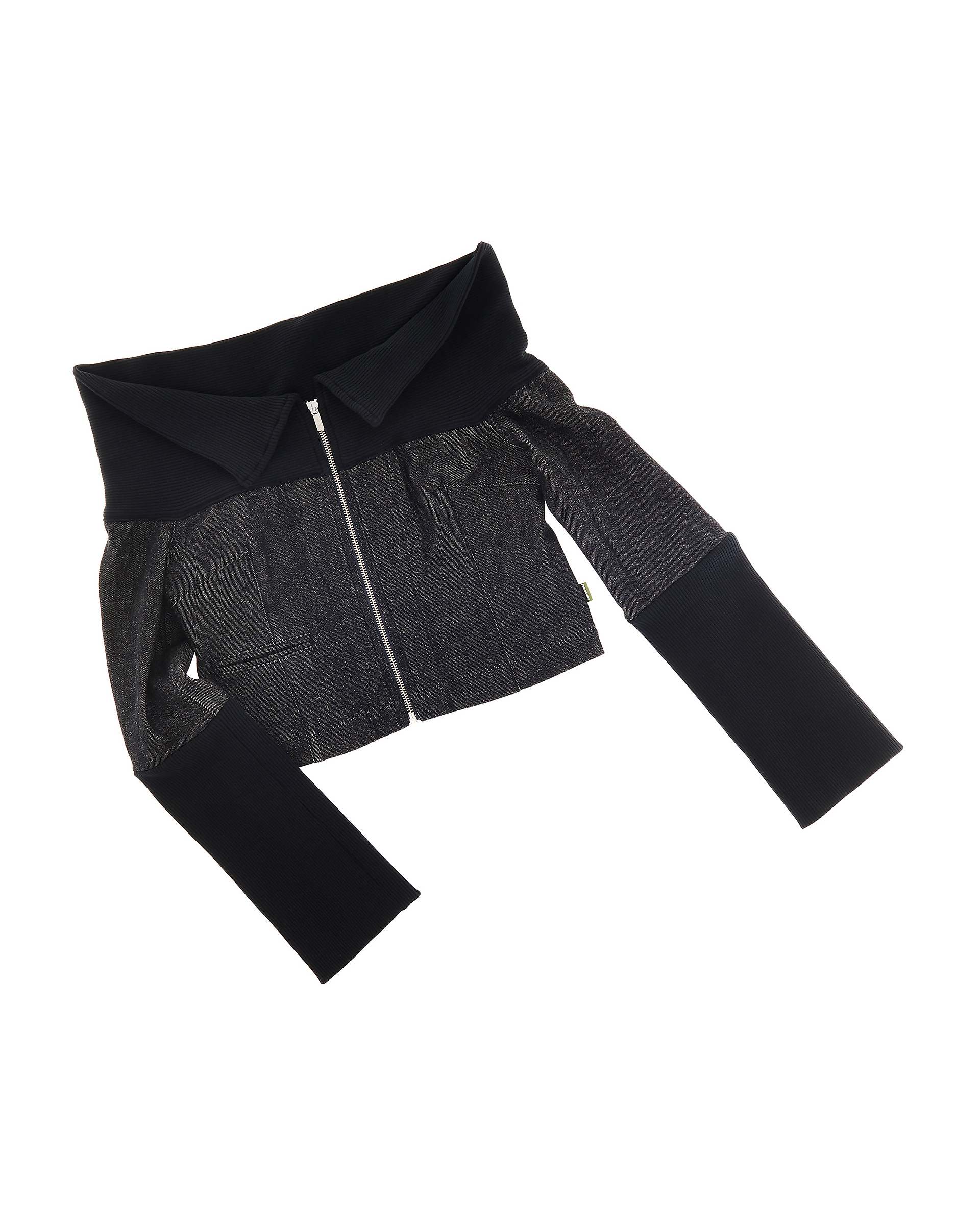 Denim And Rib Top - Black | Marc Jacobs for sale