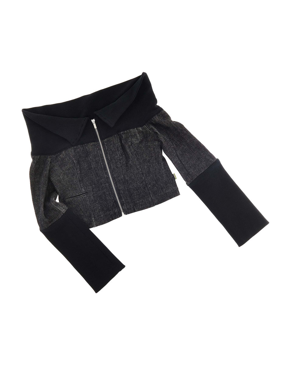 Denim And Rib Top - Black | Marc Jacobs for sale