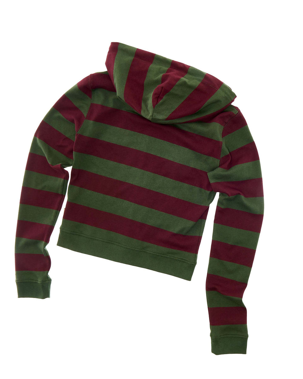 Fitted Stripe Zip-Up Hoodie - Green/Red | Marc Jacobs on sale