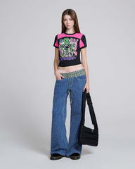 Do U Remember Panel Baby Tee - Black Multi | Marc Jacobs US