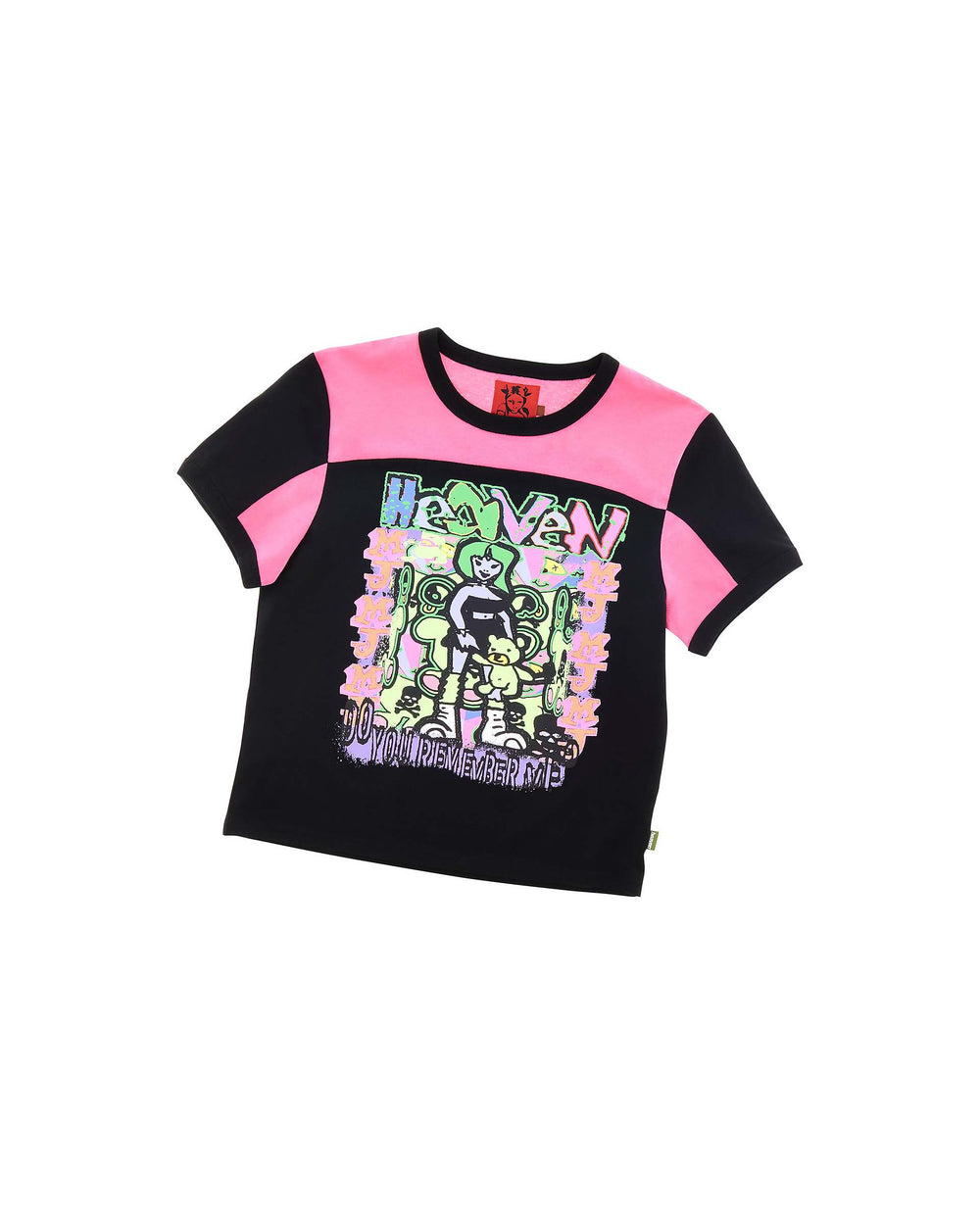Do U Remember Panel Baby Tee - Black Multi | Marc Jacobs US