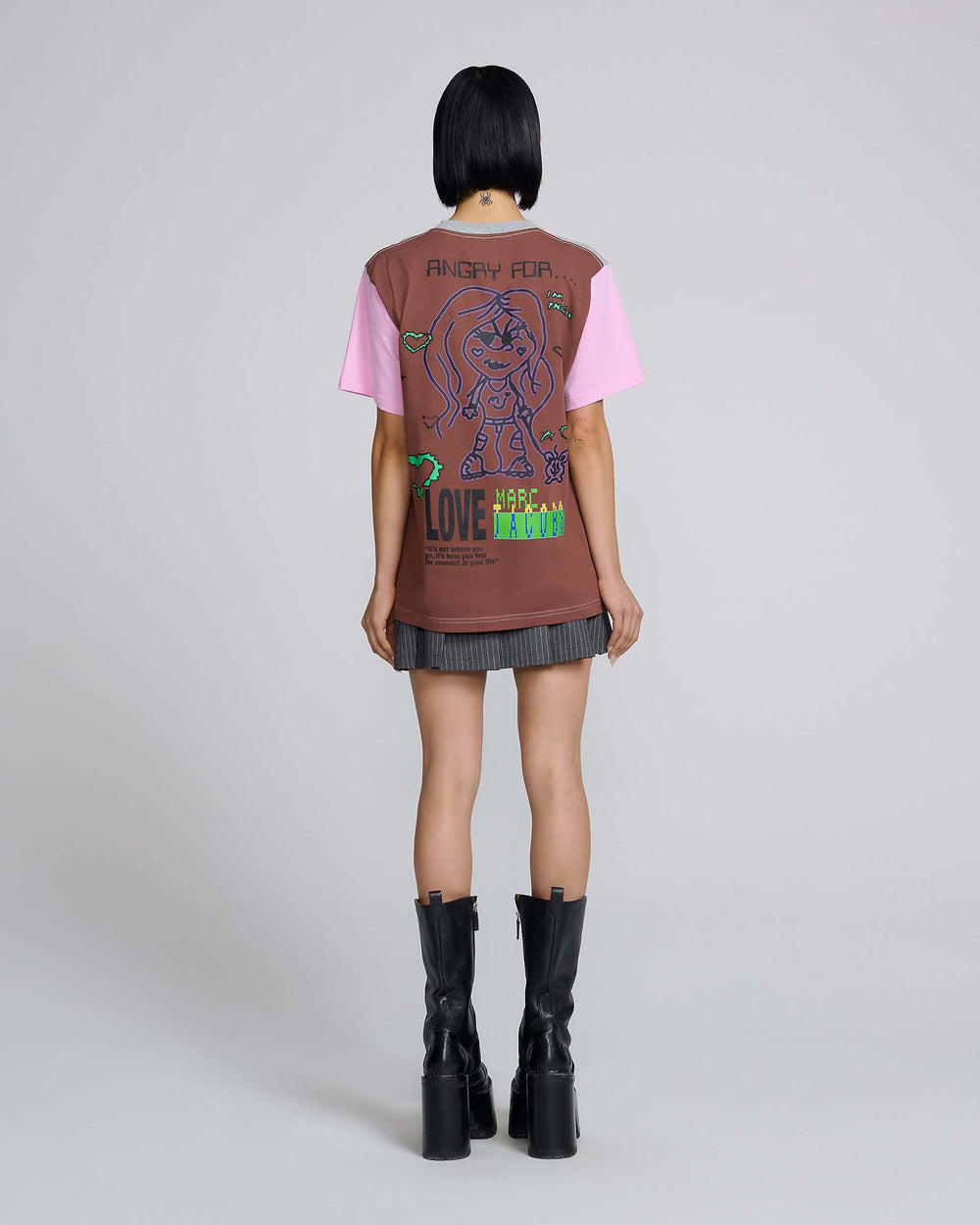 Angry For Love Tee - Grey Melange Multi | Marc Jacobs online