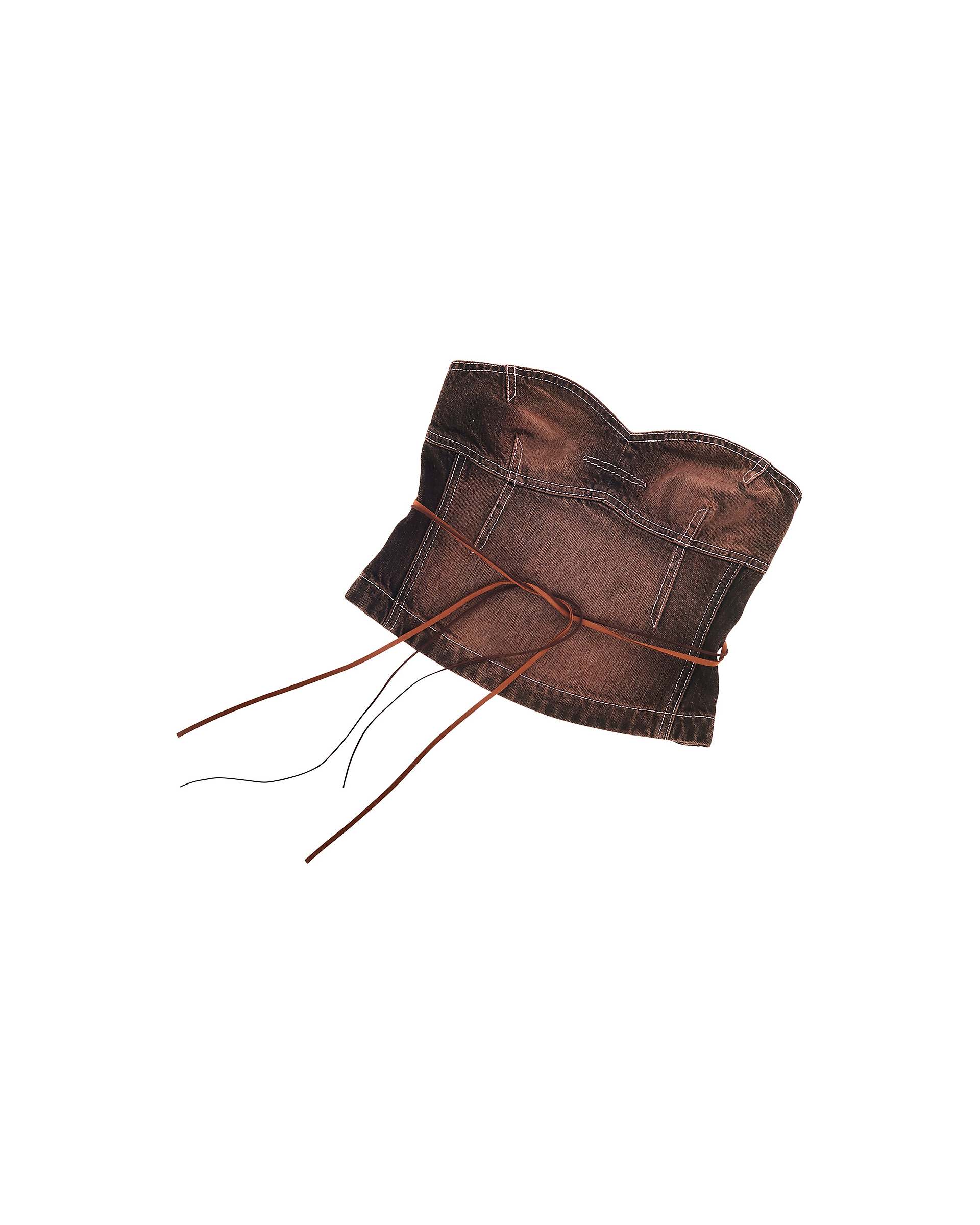 STRAPLESS BUSTIER - Brown | Marc Jacobs discount