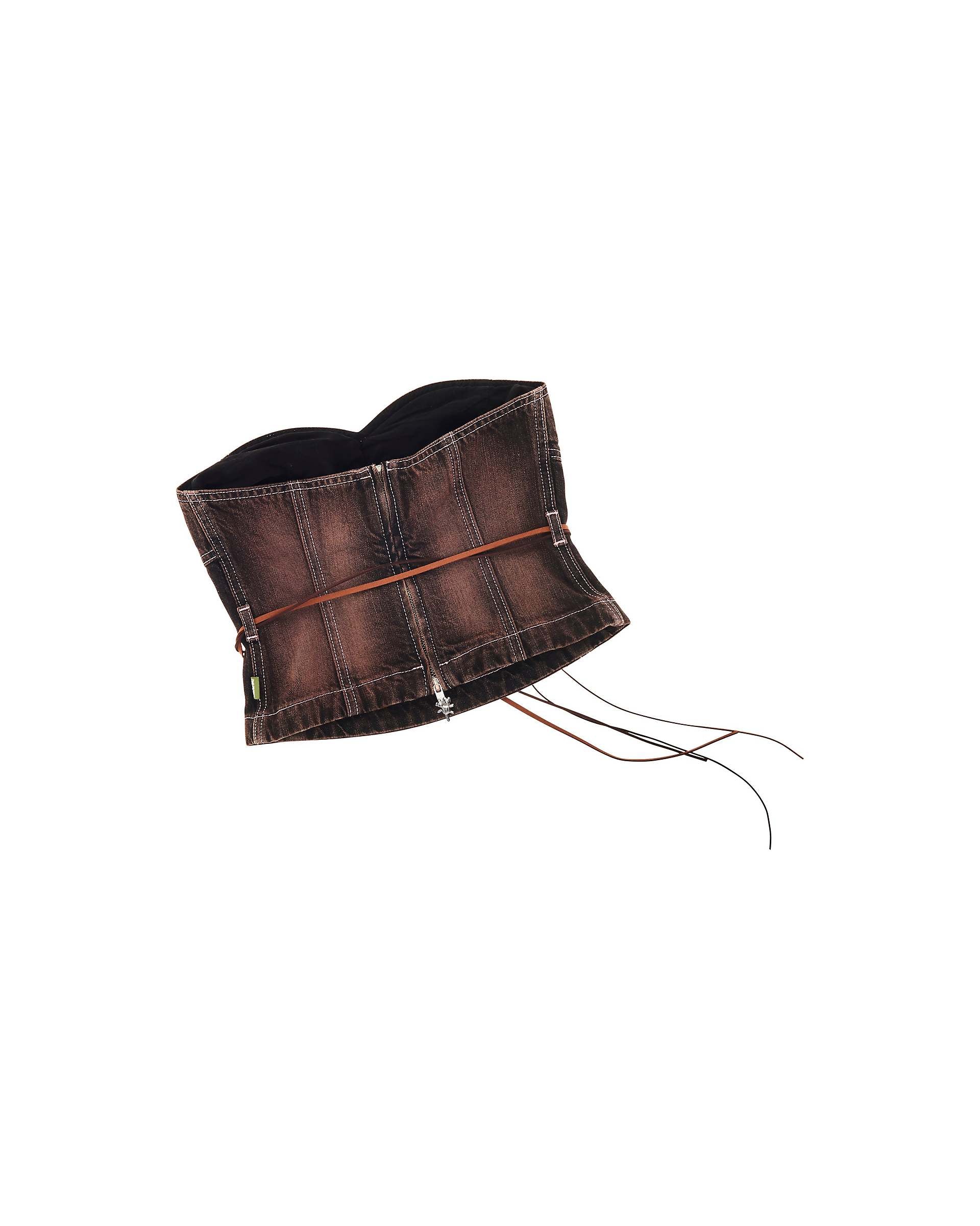 STRAPLESS BUSTIER - Brown | Marc Jacobs discount