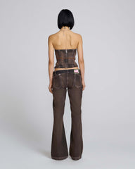 DETACHED WAISTBAND FLARED JEANS - Brown | Marc Jacobs online
