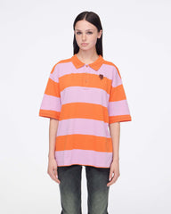 Tiny Teddy Striped Polo - Orange/Lilac | Marc Jacobs US