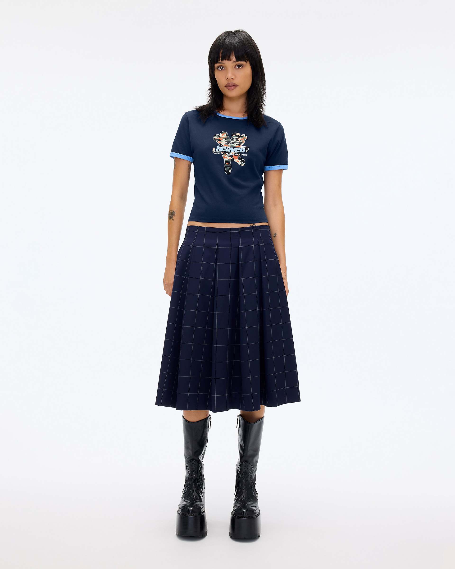 HEAVEN LOGO BABY TEE - Navy | Marc Jacobs discount