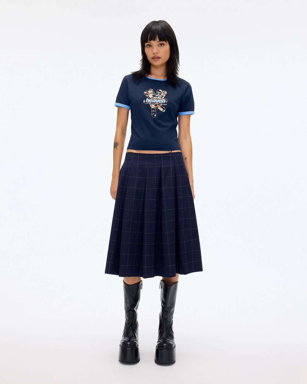 HEAVEN LOGO BABY TEE - Navy | Marc Jacobs discount