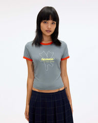 Heaven Logo Baby Tee - Grey | Marc Jacobs US