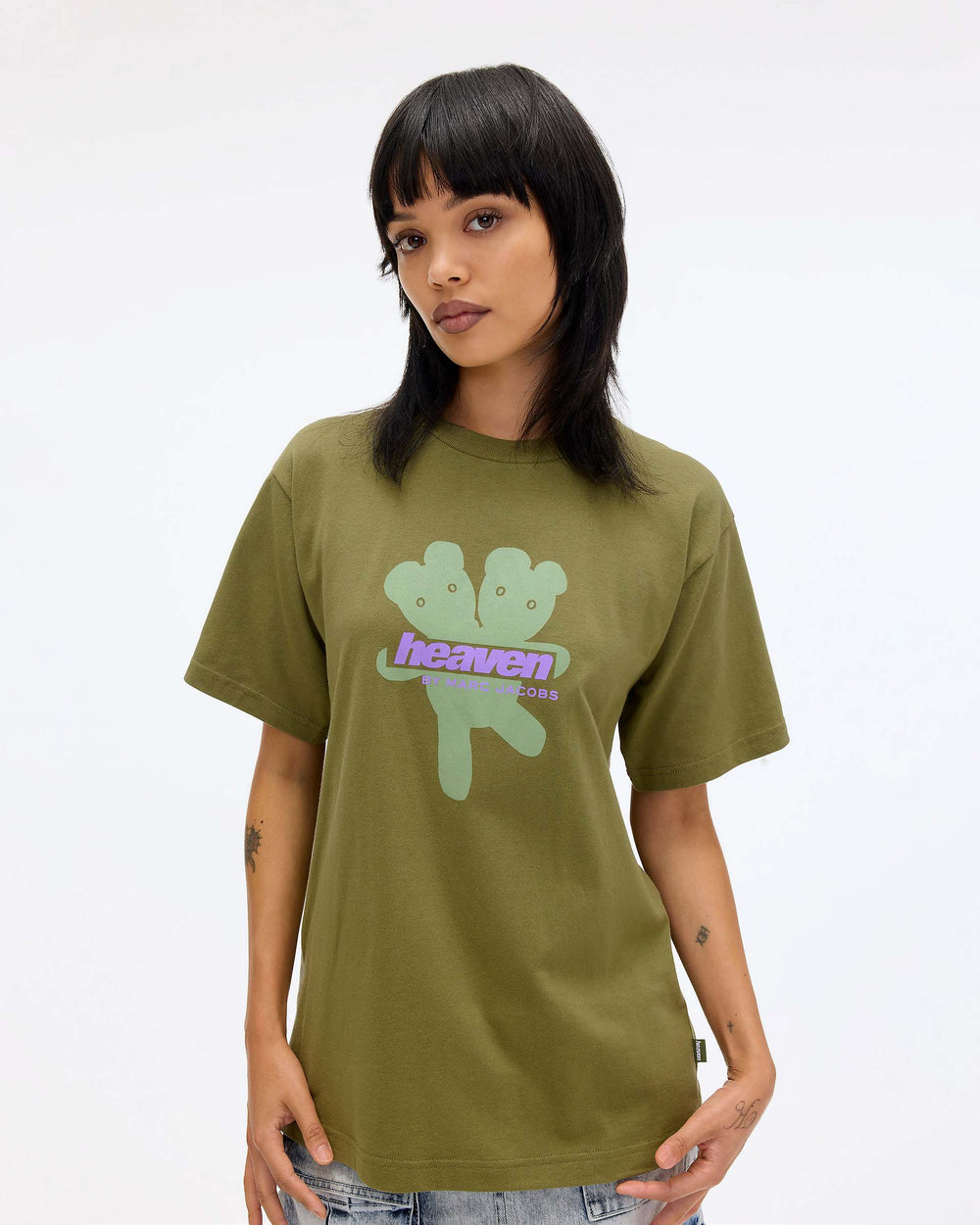 Heaven Logo T-Shirt - Green | Marc Jacobs online