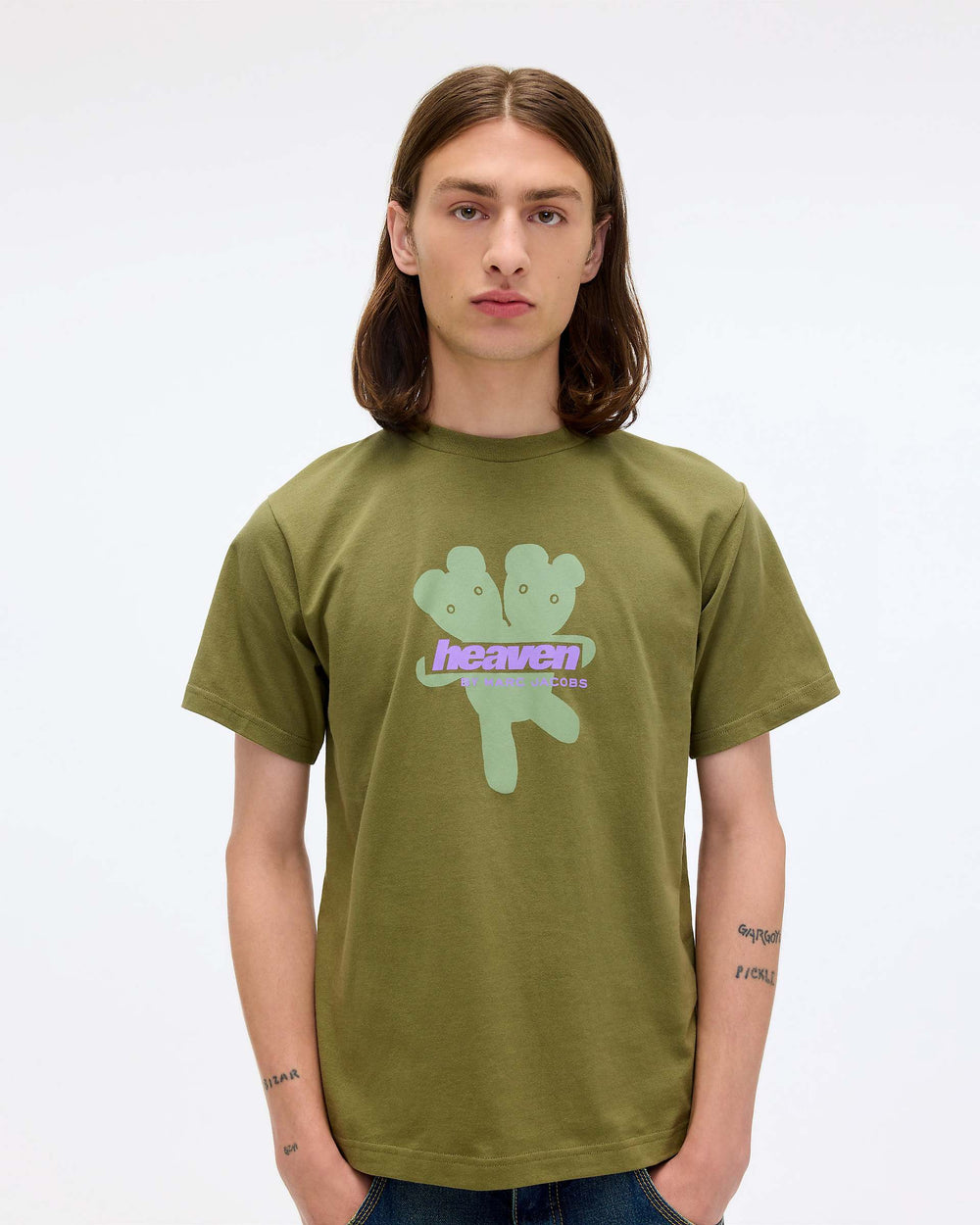 Heaven Logo T-Shirt - Green | Marc Jacobs online